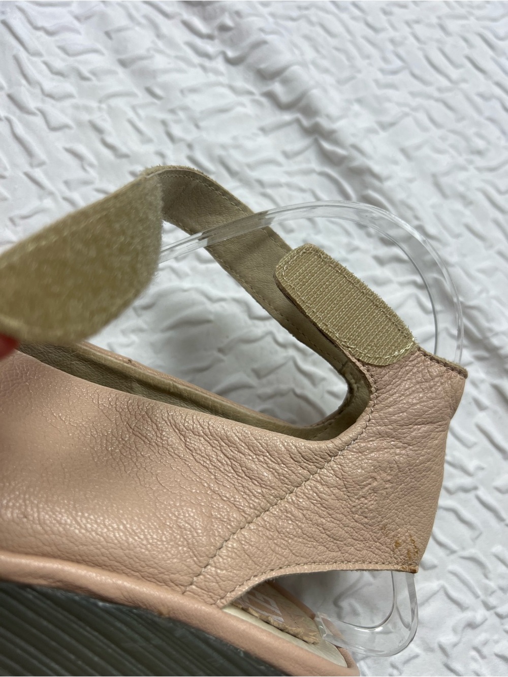 Fly London Yala Wedge Peep Toe Sandals Women’s Sandals 38 Cream - Picture 12 of 14